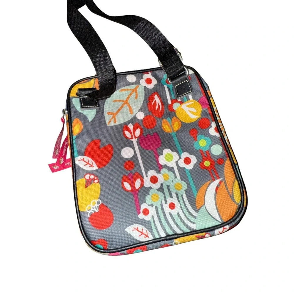 Lily Bloom Crossbody Bag Karma Women Small Messenger MultiFloral Recycled Fabric